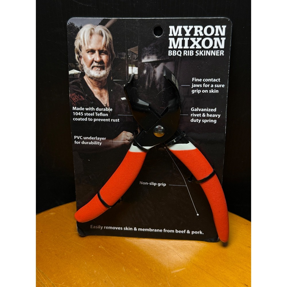 Myron Mixon BBQ Rib Skinner 1045 Steel Teflon Coated Membrane Remover 7010